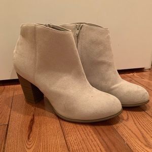 Old Navy Beige Suede Booties